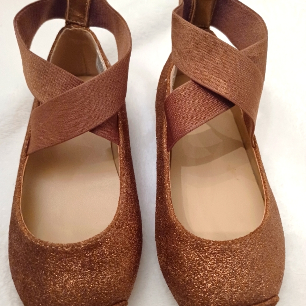 SHIMMER BALLET FLAT Bronze